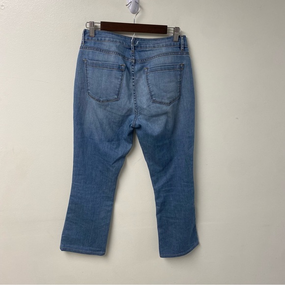 Anna Mashburn Flare Cropped 5-Pocket 5 Years Indigo Denim Stretch Jean Size 27 - Picture 7 of 9